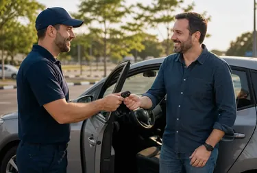 Chaveiro abrindo um carro em Sapucaia do Sul utilizando ferramentas profissionais.